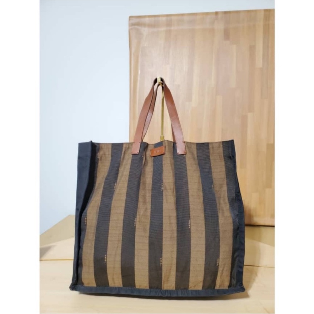 Fendi Pequin Shopping Tote